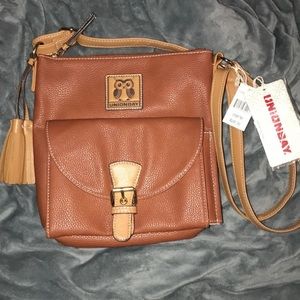Faux Leather Crossbody/Organizer